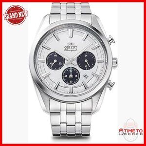 Solar Powered Chronograph Watch with Sapphire Crystal and Stainless Steel